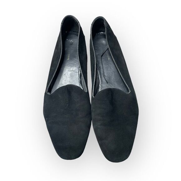 Mansur Gavriel Black Soft Suede Loafer Shoes Size 37.5 - Picture 1 of 7